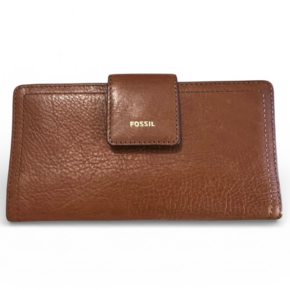 Fossil Logan Tan Cow Hide Leather Wallet